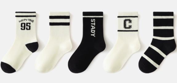 Set van 5 Sokken – Sportieve & Trendy Designs