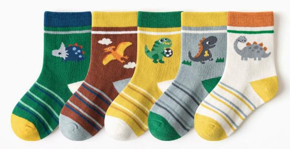 Set van 5 Sokken – Sportieve & Trendy Designs