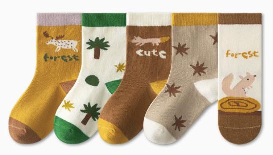 Set van 5 Sokken – Sportieve & Trendy Designs