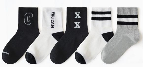 Set van 5 Sokken – Sportieve & Trendy Designs