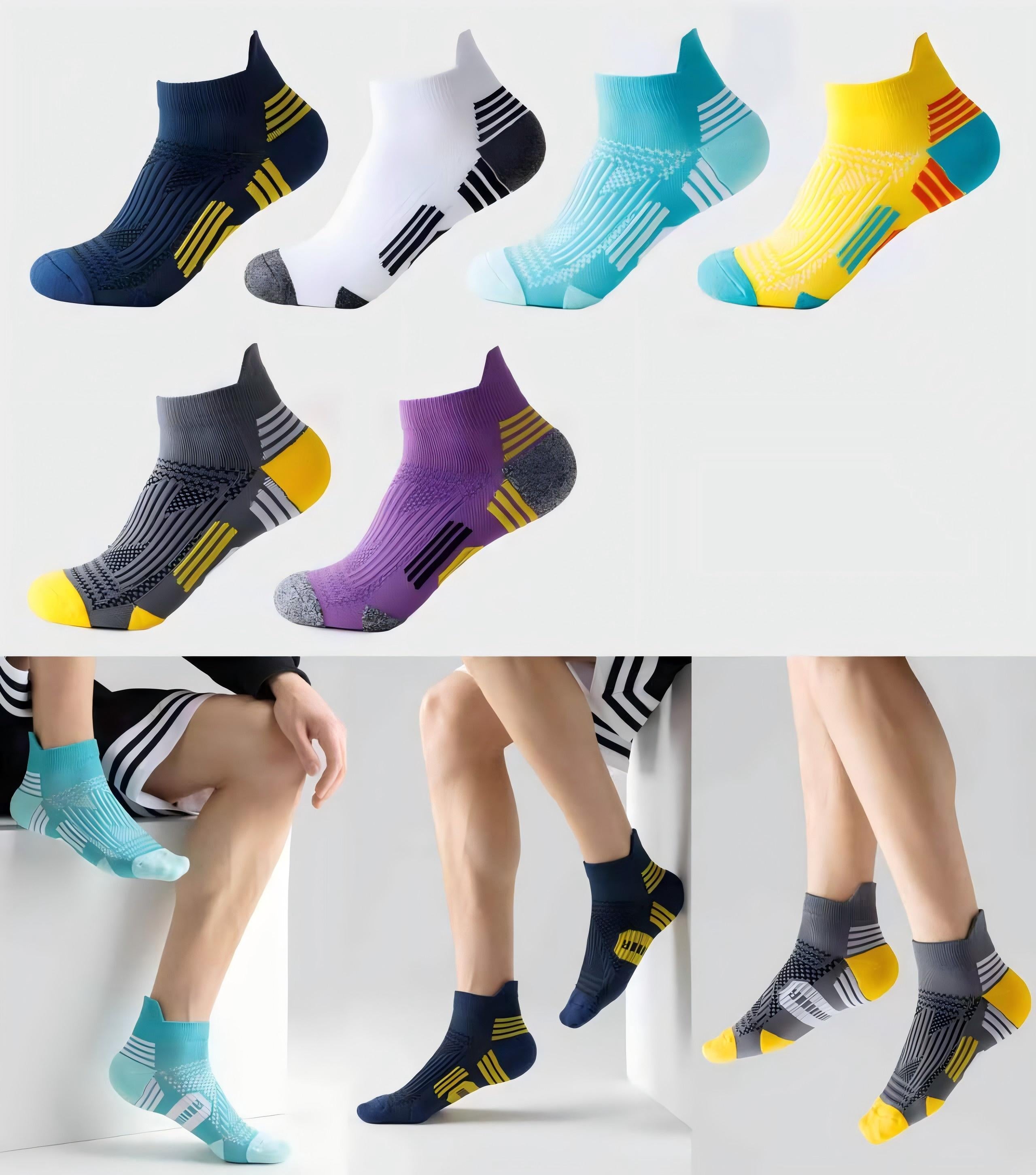 Sportieve Sokken – Met Extra Demping & Boogondersteuning Laag model